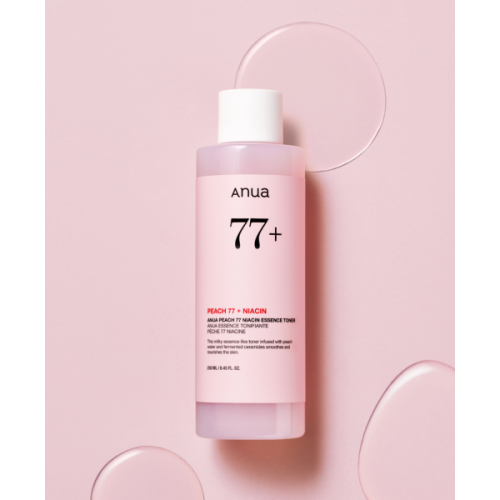 Тонер-эссенция с персиком для гладкой и сияющей кожи Anua Peach 77 Niacin Essence Toner