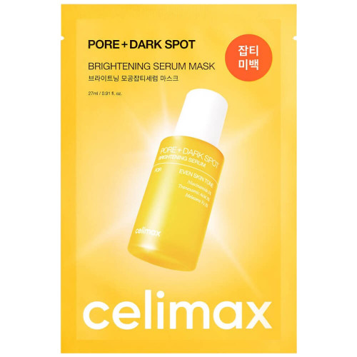 Купить маску для выравнивания тона и рельефа кожи Celimax Pore+Dark Spot Brightening Serum Mask