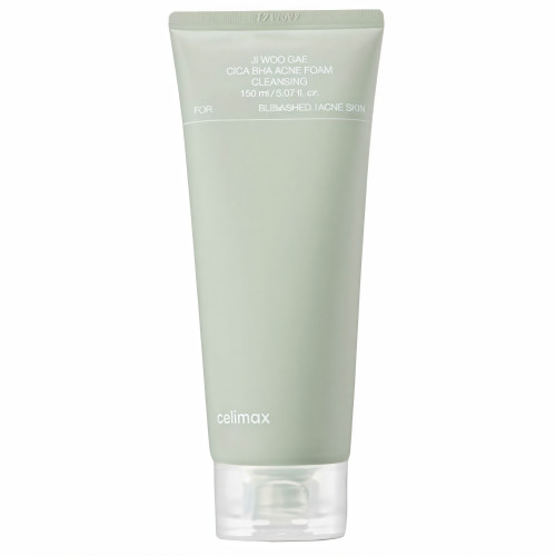 Очищающая пенка с BHA-кислотой и центеллой Celimax Ji Woo Gae Cica BHA Acne Foam Cleansing