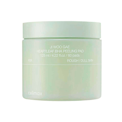 Тонизирующие пилинг-пэды с BHA-кислотой Celimax Ji Woo Gae Heartleaf BHA Peelind Pad