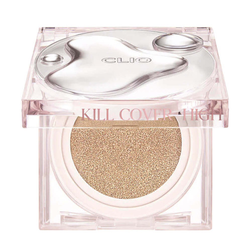 Стойкий кушон с влажным сияющим финишем CLIO Kill Cover High Glow Cushion SPF50+ PA+++ 4 Ginger - смуглый бежевый