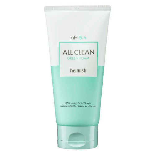 Слабокислотный гель для умывания для чувствительной кожи Heimish pH 5.5 All Clean Green Foam
