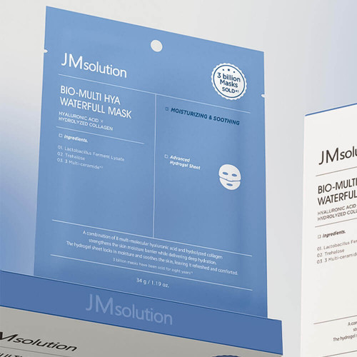 Тающая гидрогелевая маска с гиалуроновой кислотой JMsolution Bio-Multi Hya Waterfull Mask