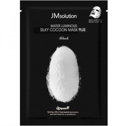 Маска для упругости кожи с протеинами шелка JMsolution Water Luminous Silky Cocoon Mask Plus Black