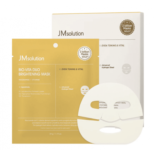 Осветляющая гидрогелевая маска с ниацинамидом и витаминами JMSolution BIO-VITA DUO Brightening Mask