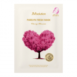 Освежающая тканевая маска Цветущая вишня JMsolution Purelyn Fresh Mask Cherry Blossom Pink