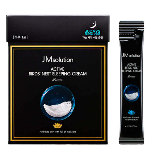 Ночная маска с ласточкиным гнездом JMsolution Active Bird Nest Sleeping Cream Prime