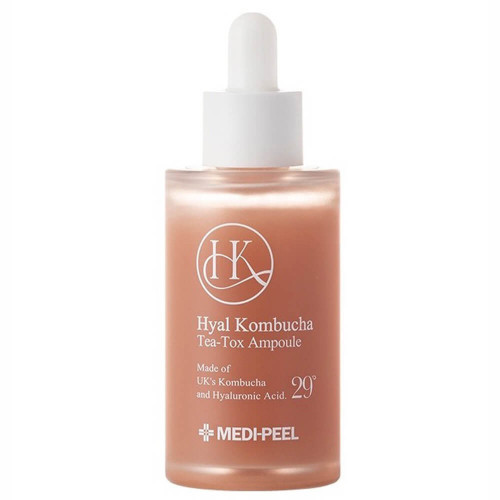 Восстанавливающая ампула с 70% комбучи и церамидами MediPeel+ Hyal Kombucha Tea-Tox Ampoule