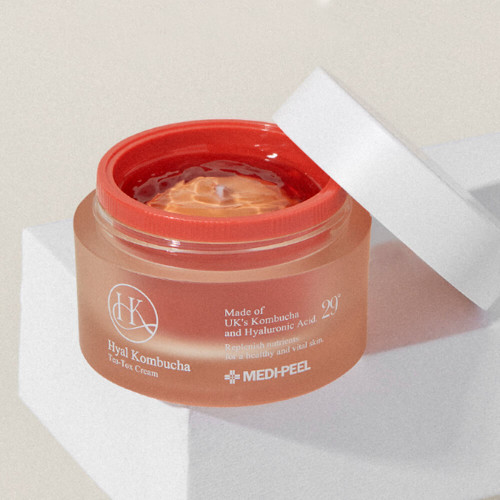Двойной крем с 50% комбучи и церамидами MediPeel+ Hyal Kombucha Tea-Tox Cream