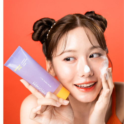 Гель-пенка для умывания с витаминами NEOGEN DERMALOGY Double Vita Capsule Cleansing Foam