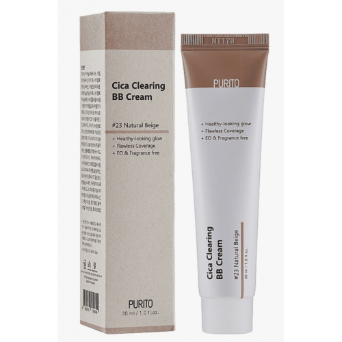 BB-крем для чувствительной кожи с экстрактом центеллы Purito Cica Clearing BB Cream тон 23 - натуральный бежевый