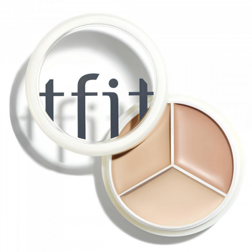 Палетка кремовых консилеров для лица "Холодный" TFIT Cover Up Pro Concealer 03 Cool