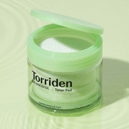 Гипоаллергенные очищающие пэды с центеллой Torriden﻿ Balanceful Cica Toner Pad
