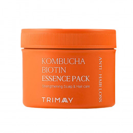 Восстанавливающая маска против выпадения волос с комбучей и биотином Trimay Kombucha Biotin Anti-Hair Loss Essence Pack