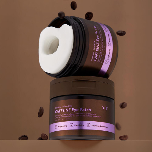 Тканевые патчи для век с кофеином и пептидами VT Cosmetics Caffeine Eye Patch