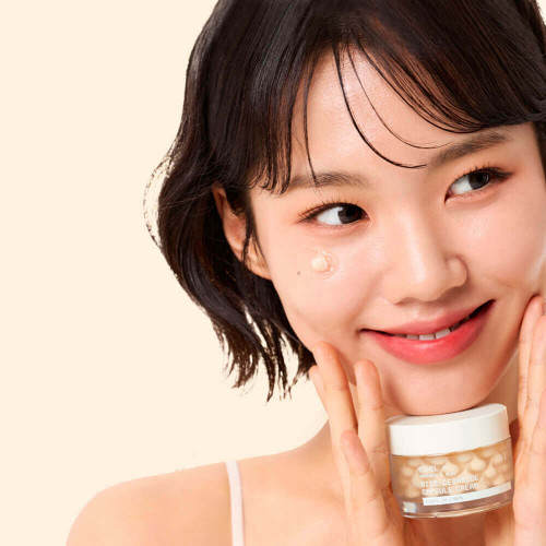 Крем для лица капсульный с рисом для выравнивания тона VT Cosmetics Cream Capsule Rice Ceramide