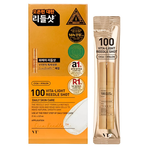Бустер-сыворотка с микроиглами и витамином C VT Cosmetics Vita-Light Reedle Shot 100 (2 ml)
