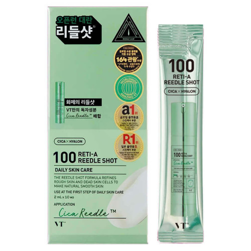 Интенсивная бустер-сыворотка с микроиглами и ретинолом VT Cosmetics Reti-A Reedle Shot 100 (2 ml)