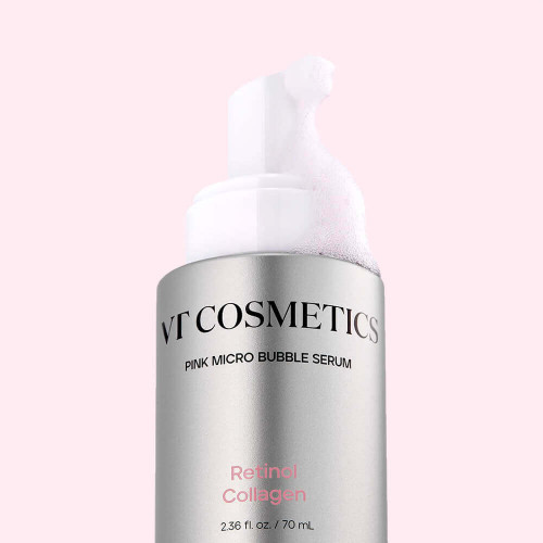 Пузырьковая сыворотка с ретинолом VT Cosmetics Retinol Collagen Pink Micro Bubble Serum