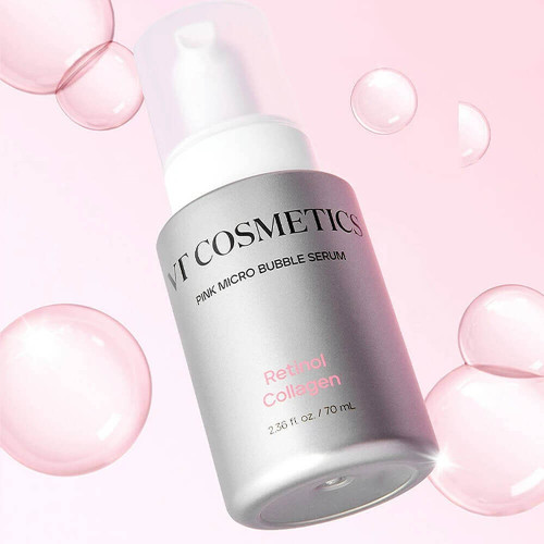 Пузырьковая сыворотка с ретинолом VT Cosmetics Retinol Collagen Pink Micro Bubble Serum