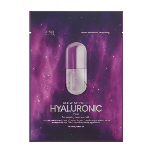 Тканевая ампульная маска для лица Tenzero Glow Ampoule Mask