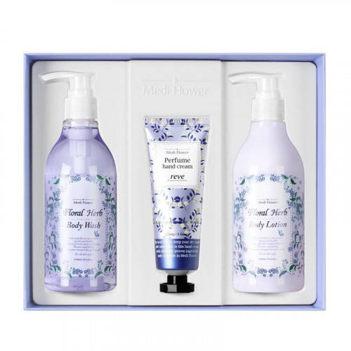 Набор парфюмированных средств для ухода за телом c ароматом лаванды Medi Flower Floral Herb Body Care set
