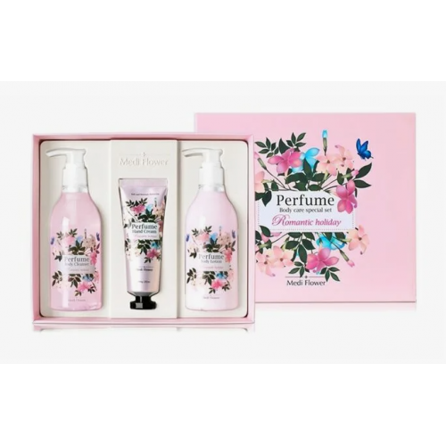 Набор средств для ухода за телом c цветочным ароматом Medi Flower Body Care Special Set Perfume Romantic Holiday