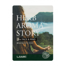 Тканевая маска для лица с экстрактом кедра и эффектом ароматерапии L.Sanic Herb Aroma Story Cedar Relaxing Mask Sheet