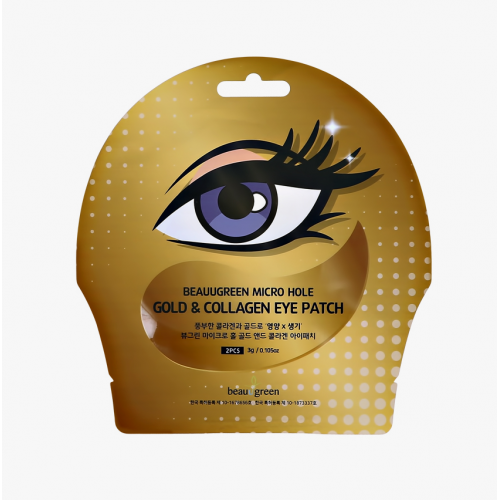 Патч для области вокруг глаз с золотом и коллагеном Beauugreen Micro Hole Gold & Collagen Eye Patch