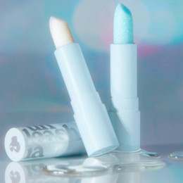 Веганский кристальный бальзам для губ с блёстками Unleashia Glacier Vegan Lip Balm 02 Blue Lagoon